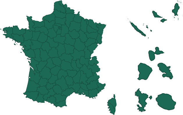 Carte de l'entité sélectionnée