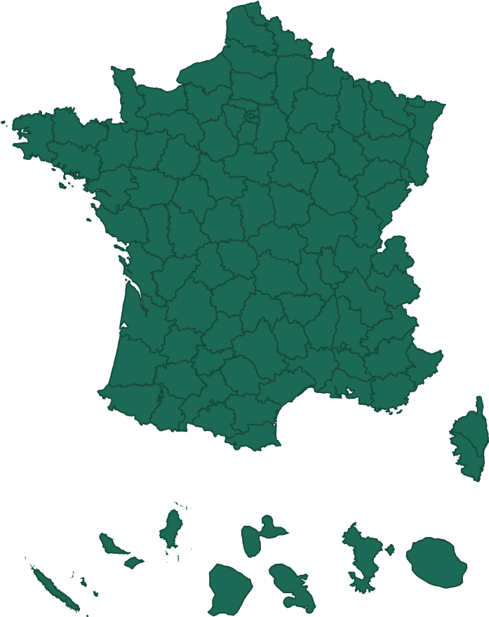 Carte de l'entité sélectionnée
